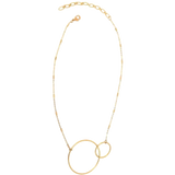 Joy Susan Gold Double Hoop Necklace