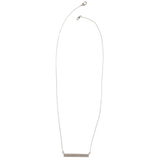 Joy Susan Silver Hammered Bar Necklace