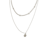 Joy Susan Silver Layered Chain Hope Necklace