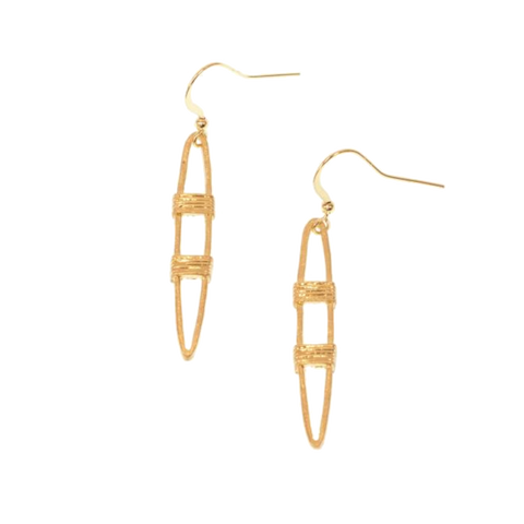 Joy Susan Gold Wire Wrapped Earrings