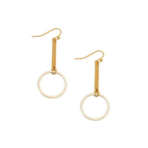 Joy Susan Mixed Metal Earrings