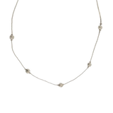 Joy Susan Silver Hammered Beads Necklace