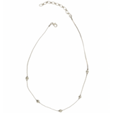 Joy Susan Silver Hammered Beads Necklace