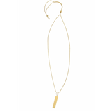 Joy Susan Mixed Metal Disc + Bar Adjustable Necklace