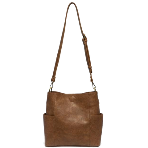 Joy Susan Side Pocket Bucket Bag - Roasted Pecan
