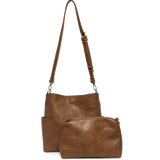 Joy Susan Side Pocket Bucket Bag - Roasted Pecan