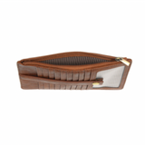 Slim Card Holder Wallet - Saddle