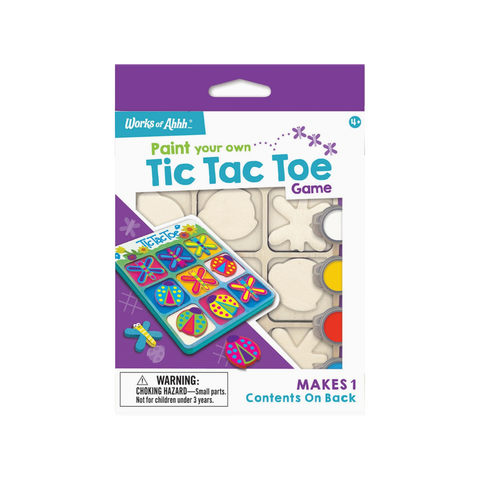 Tic Tac Toe - Wood Craft & Paint Kit