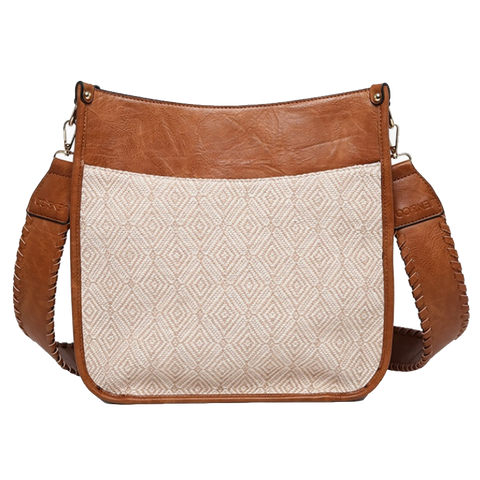 Diamond Crossbody Bag - Caramel