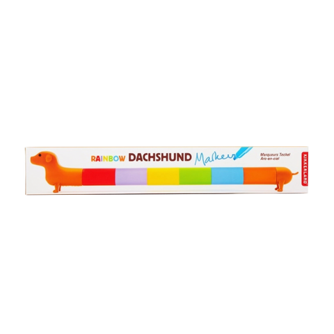 Rainbow Dachshund Markers