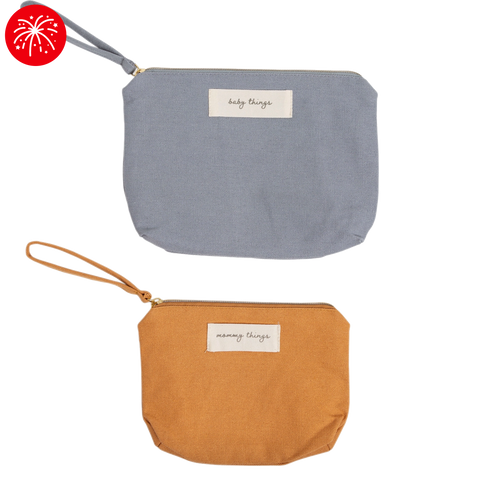Mom Things/Baby Things Pouch Set