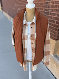 Quilted Vest - Dark Sienna