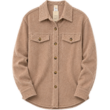 Ribbed Shacket - Camel