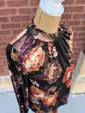 Floral Velvet Blouse