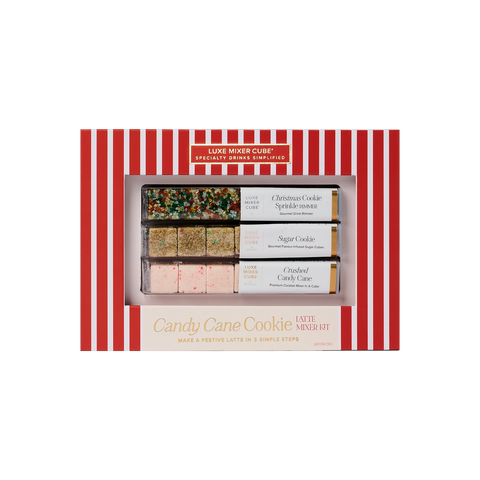 Candy Cane Cookie Latte Mixer Kit