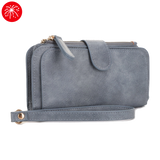 Multi-Section Wristlet Wallet - Dusty Blue