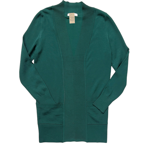 Lightweight Open Cardigan - Emerald