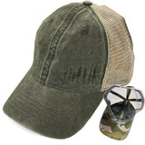 Pines Ponytail Baseball Hat - Olive