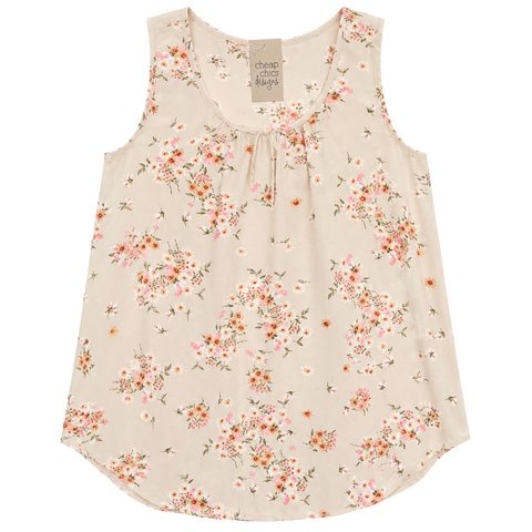 Floral Scoop-Neck Tank