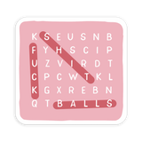 Sweary Crossword Sticker
