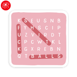 Sweary Crossword Sticker