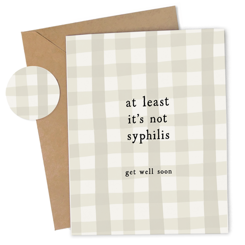 Get Well (Syphilis) Card