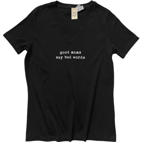 Good Moms V-Neck Tee