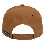 MN Faux Suede Patch Baseball Hat - Saddle Brown