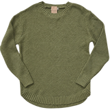 Round-Neck Sweater - Light Olive