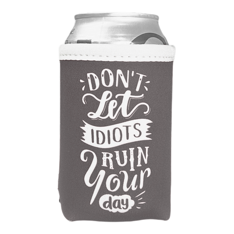 Idiots Koozie - Charcoal