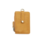 Joy Susan Small Card Wallet with Keyring - Mustard