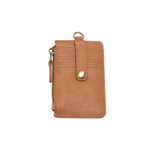 Joy Susan Small Card Wallet with Keyring - Tan