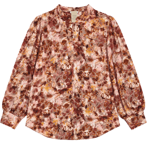 Mauve Floral Printed Blouse