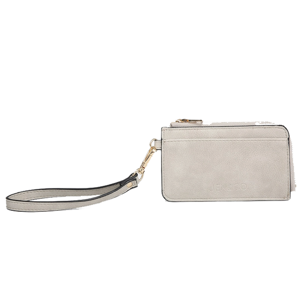 Mini Wristlet Wallet Light Grey Cheap Chics Designs