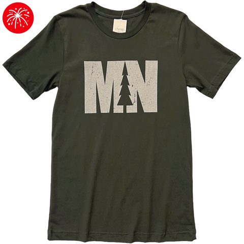 MN Evergreen Tee - Dark Olive