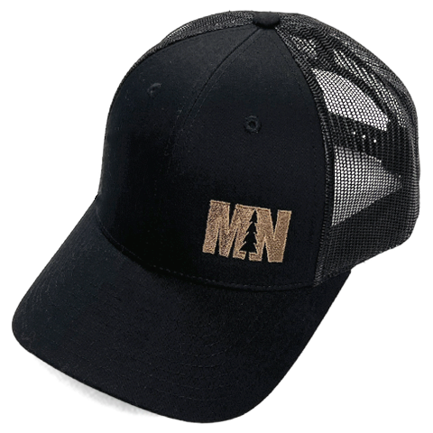 MN Evergreen Trucker Hat - Black