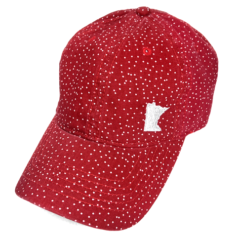 MN Dot Ponytail Hat - Red