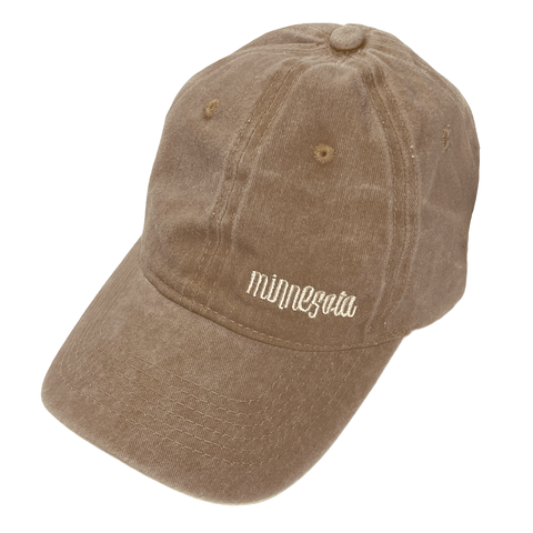 Minnesota Vintage-Wash Hat - Brown