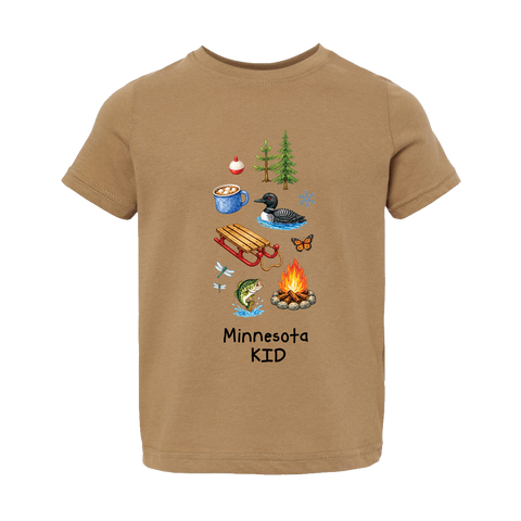 MN Kid Toddler Tee - Coyote Brown