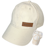 MN Corduroy Ponytail Hat