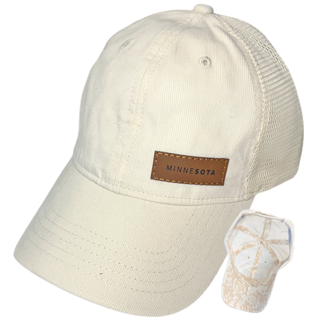 MN Corduroy Ponytail Hat