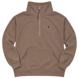 MN Leather Patch Boxy Pullover - Mocha