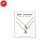 Mom + Daughter Necklace Set