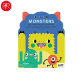 Petite Coloring Book with Stickers - Monsters