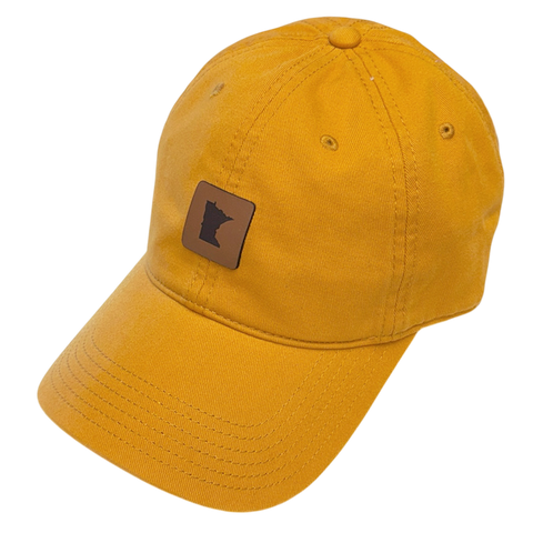 MN Leather Patch Hat - Mustard