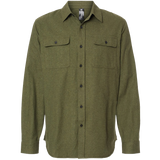 Solid Flannel Shirt - Olive