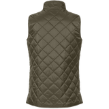 Diamond Quilted Hi-Low Vest - Olive