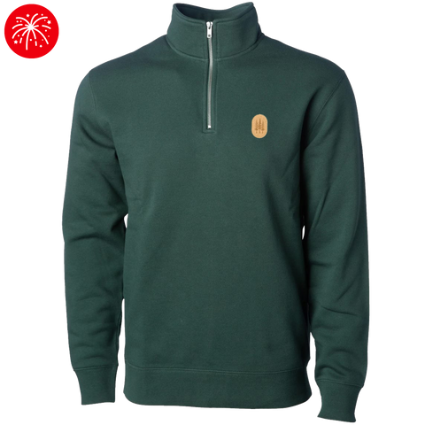 Pine Trio Patch Quarter-Zip Pullover