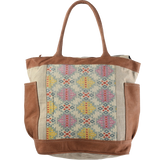 Upcycled Canvas Tote - Aztec
