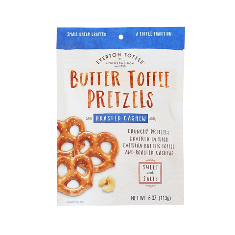 Everton Toffee Pretzels - Roasted Cashew